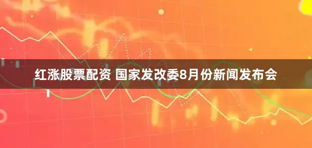 红涨股票配资 国家发改委8月份新闻发布会